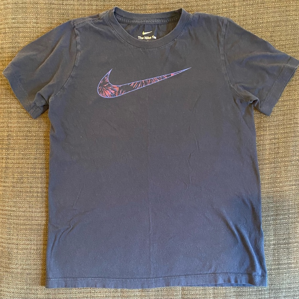 Nike Navy Tee with Gold Logo